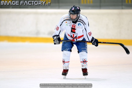 2015-11-21 Aosta B-Hockey Milano Rossoblu U14 0865 Alessia Labruna
